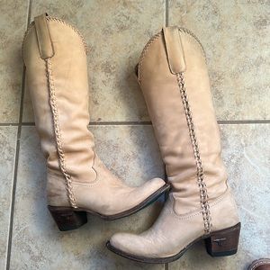 Lane Plain Jane Boot - Size 6 - Buttermilk